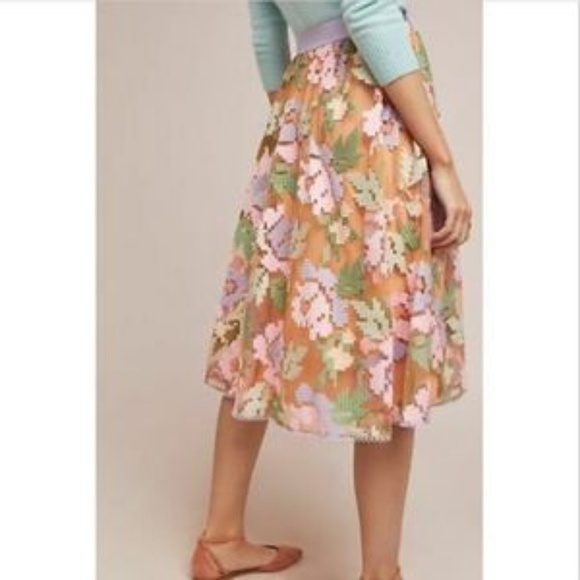 Maeve pixilated tulle maxi skirt Anthropologie - Picture 2 of 5